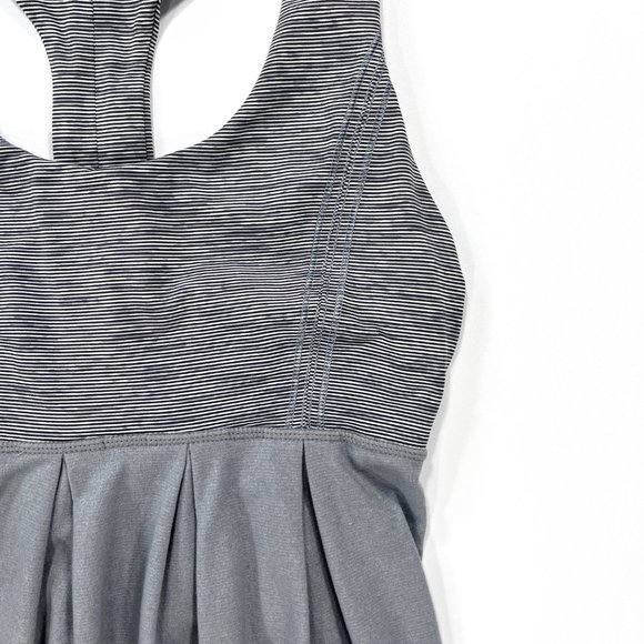 Lululemon Power Dance Women's 4 Loose Draped Gray Sports Bra Tank - Picture 7 of 16